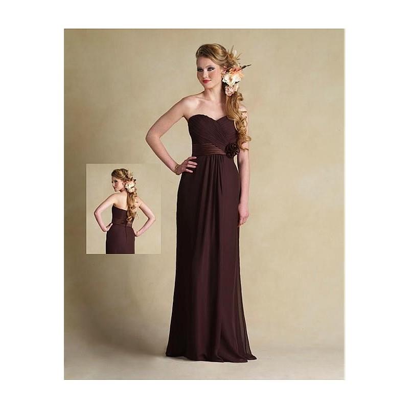 My Stuff, Stunning chiffon Sheath Sweetheart Long Bridesmaid Dress - overpinks.com