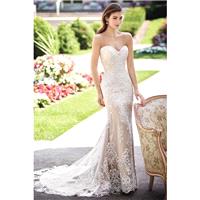 David Tutera for Mon Cheri Spring/Summer 2017 117290 Roxanne Beading Lace Chapel Train Blush Fit & F