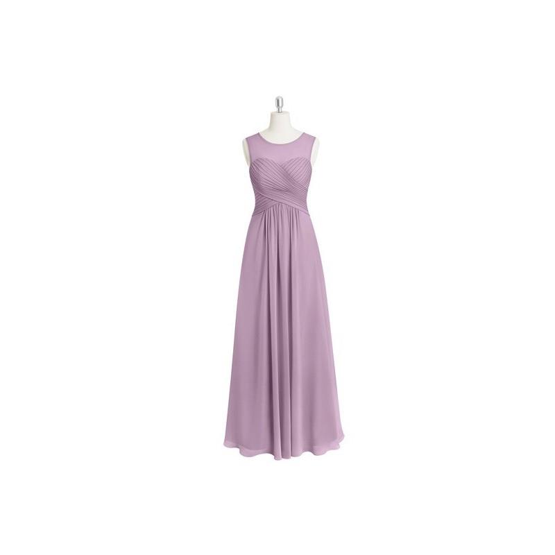 My Stuff, Wisteria Azazie Gigi - Chiffon Scoop Floor Length Illusion Dress - Charming Bridesmaids St