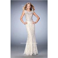 White/Nude Gigi 22934 - Sleeveless Lace Open Back Dress - Customize Your Prom Dress