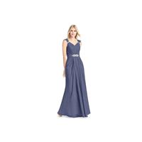 Stormy Azazie Charlie - V Neck Floor Length Chiffon V Back Dress - Charming Bridesmaids Store