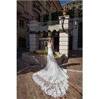 Alessandra Rinaudo 2017 Bellagio Fit & Flare Cap Sleeves Cathedral Train Sweet Beading Ivory Illusio