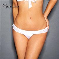 Vogue Sexy Split Front Bow Hollow Out Low Rise White Tie Lace Underpant - Bonny YZOZO Boutique Store