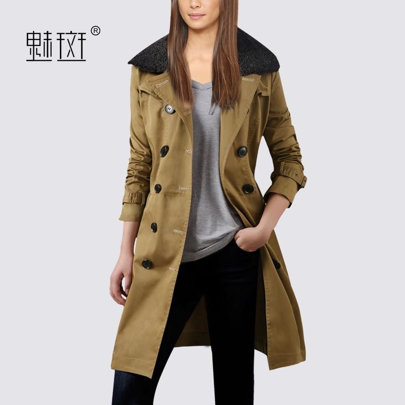 My Stuff, Plus size women's clothing new quality lambs wool long coat female 2017 autumn jacket wind