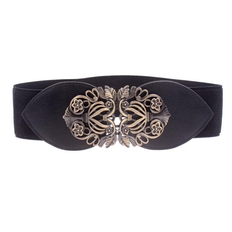 My Stuff, Vintage engraved buckle ladies elastic wide elastic girdle belt B008 - Bonny YZOZO Boutiqu