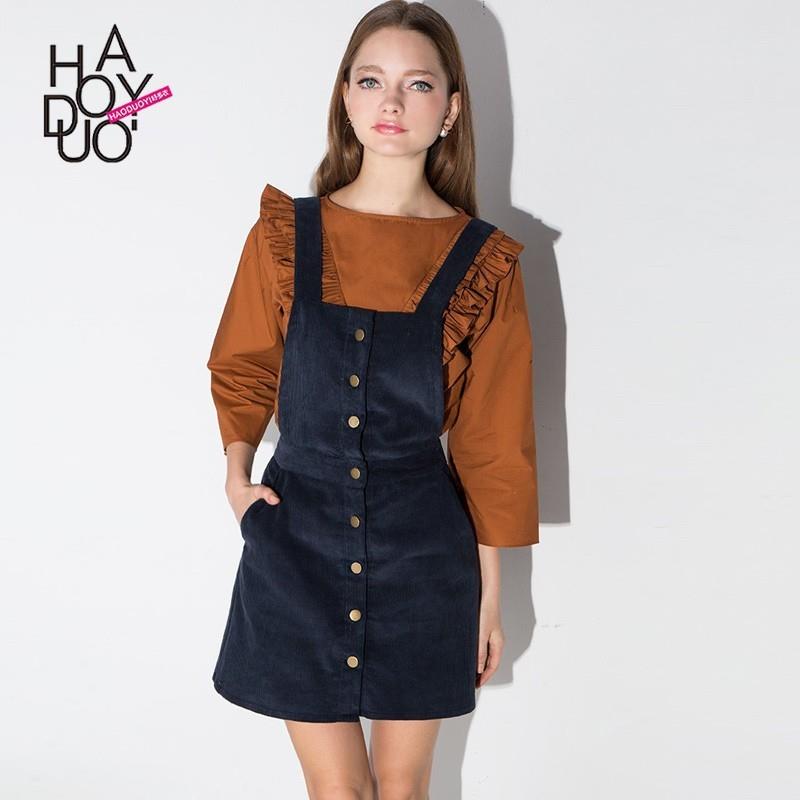 My Stuff, School Style Must-have Rivet Dress Overall Dress - Bonny YZOZO Boutique Store