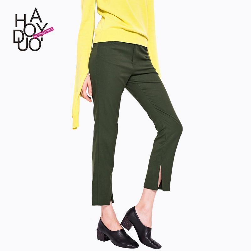 My Stuff, Vogue Simple Split Slimming One Color Fall Casual Trouser - Bonny YZOZO Boutique Store