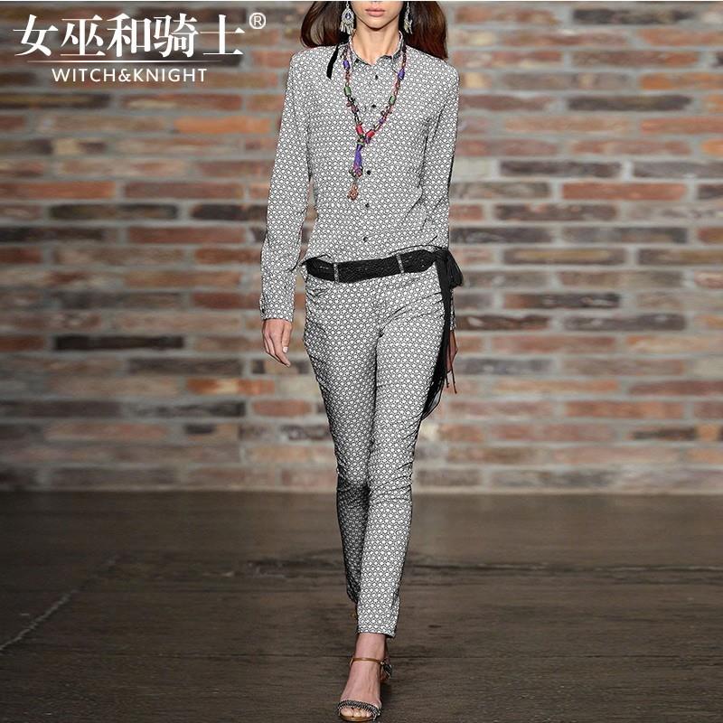 My Stuff, Spring 2017 new stylish high-end two-piece suit Plaid slim shirt women's clothing - Bonny