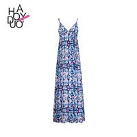 Sweet Bohemia Printed Zipper Up Floral Summer Dress - Bonny YZOZO Boutique Store