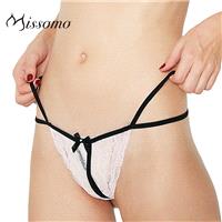 Vogue Sexy Bow Slimming Low Rise Accessories One Color Lace Underpant - Bonny YZOZO Boutique Store