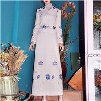 Vogue Embroidery Slimming Seude Suit Tie Overcoat Coat - Bonny YZOZO Boutique Store