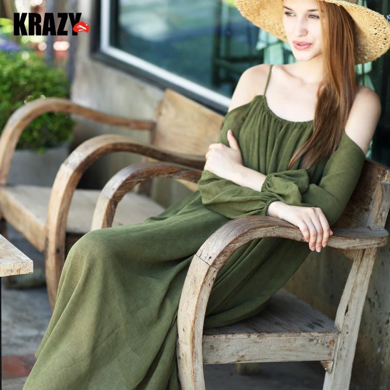 My Stuff, Strap sheer long sleeve loose chiffon strapless chiffon dress - Bonny YZOZO Boutique Store