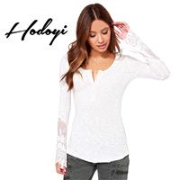 White base shirt women's long sleeve black t shirt new slim t fall for fall/winter tights - Bonny YZ